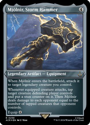 Mjolnir, Storm Hammer (Foil Etched)