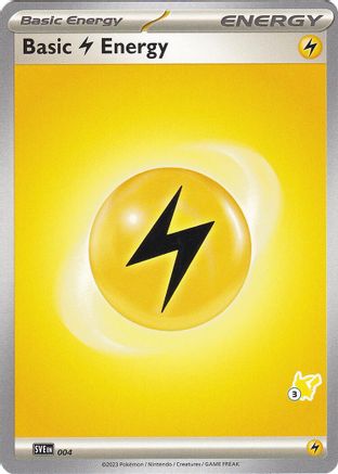 Battle Academy 2024 Basic Lightning Energy - Pikachu 3 #004