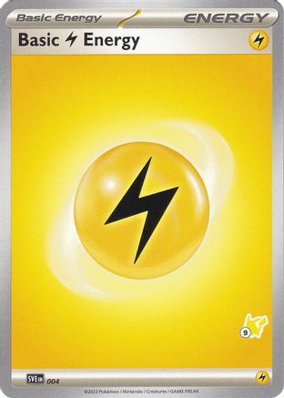 Battle Academy 2024 Basic Lightning Energy - Pikachu 9 #004