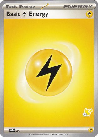 Battle Academy 2024 Basic Lightning Energy - Pikachu 11 #004