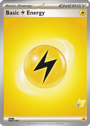 Battle Academy 2024 Basic Lightning Energy - Pikachu 12 #004
