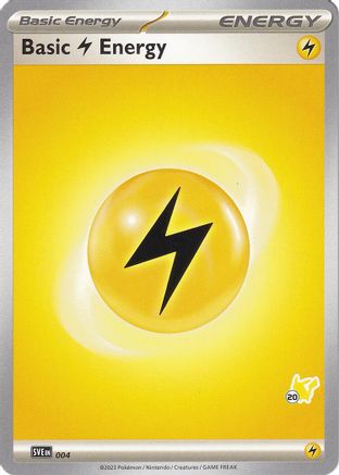 Battle Academy 2024 Basic Lightning Energy - Pikachu 20 #004