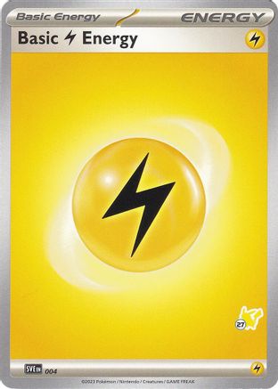 Battle Academy 2024 Basic Lightning Energy - Pikachu 27 #004