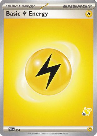 Battle Academy 2024 Basic Lightning Energy - Pikachu 43 #004
