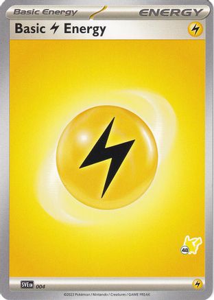 Battle Academy 2024 Basic Lightning Energy - Pikachu 48 #004