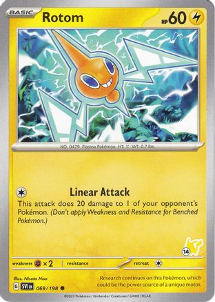 Battle Academy 2024 Rotom - Pikachu 14 #069