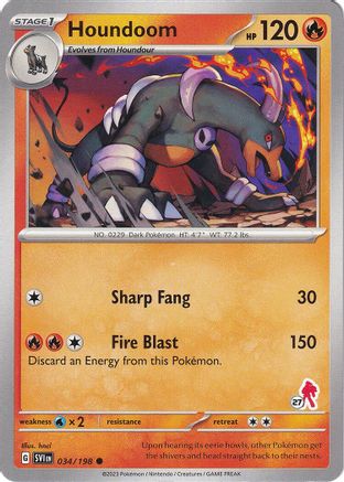 Battle Academy 2024 Houndoom - Armarouge 27 #034