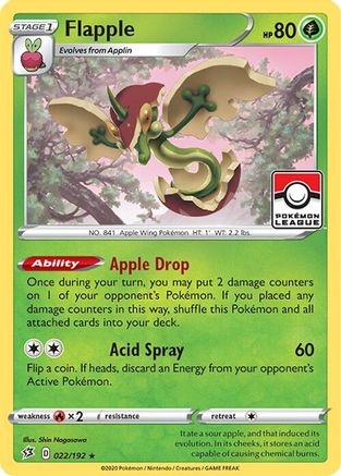 League & Championship Cards Flapple - 022/192 (League Promo) #022