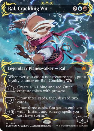 Ral, Crackling Wit (Borderless) (Raised Foil)