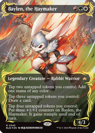 Baylen, the Haymaker (Borderless) (Raised Foil)