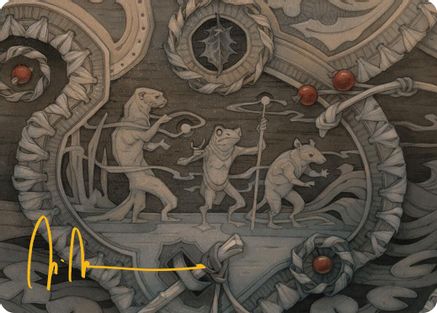 Season of Weaving Art Card (Gold-Stamped Signature)