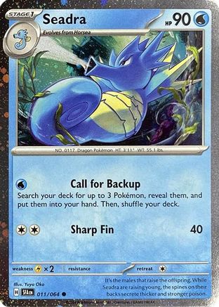 Miscellaneous Cards & Products Seadra - 011/064 (Cosmos Holo) #011