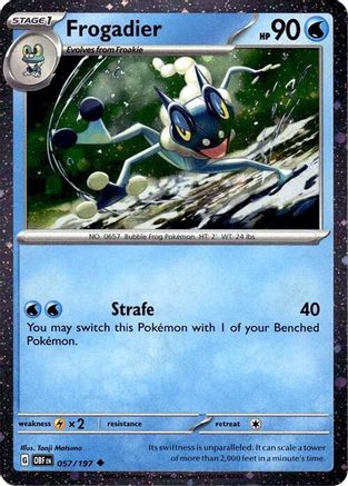 Miscellaneous Cards & Products Frogadier - 057/197 (Cosmos Holo) #057