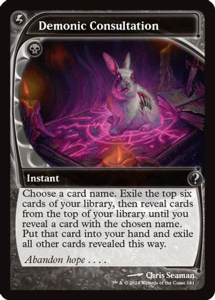 Demonic Consultation (Future Sight)