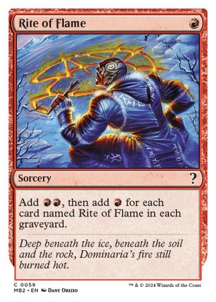 Rite of Flame (White Border)