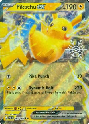 Miscellaneous Cards & Products Pikachu ex (Holiday Calendar) #063