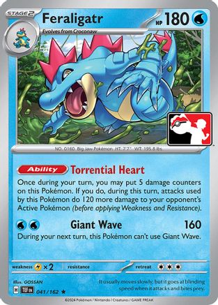 Prize Pack Series Cards Feraligatr #041