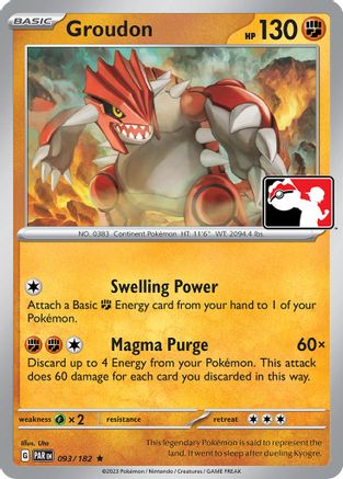 Prize Pack Series Cards Groudon #093