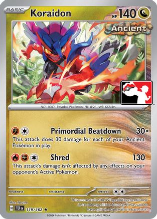 Prize Pack Series Cards Koraidon #119