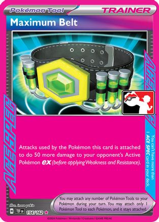 Prize Pack Series Cards Maximum Belt #154