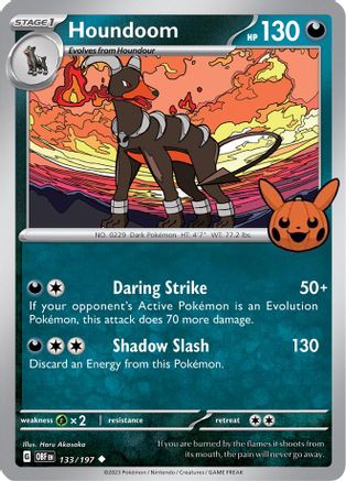 Houndoom 133 Trick or Trade BOOster Bundle 2024 Pokémon card