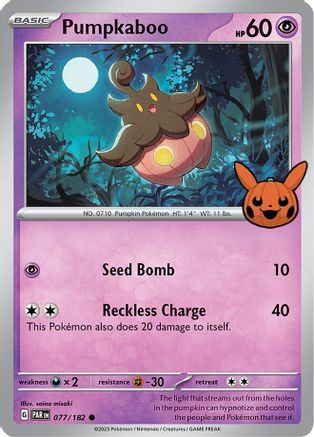 Pumpkaboo 77 Trick or Trade BOOster Bundle 2024 Pokémon card