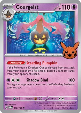 Gourgeist 78 Trick or Trade BOOster Bundle 2024 Pokémon card