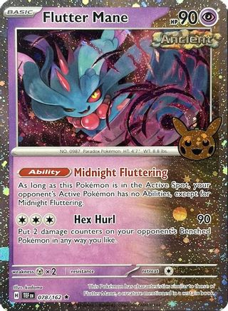 Flutter Mane (Cosmos Holo) 78 Trick or Trade BOOster Bundle 2024 Pokémon card
