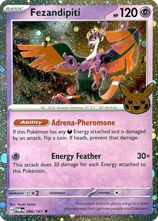 Fezandipiti (Cosmos Holo) 96 Trick or Trade BOOster Bundle 2024 Pokémon card