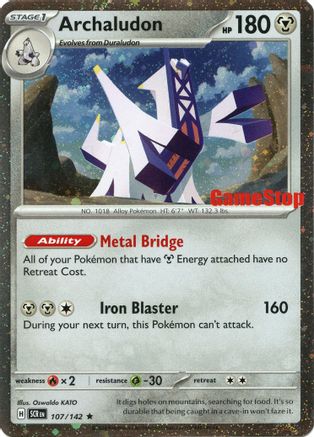 Miscellaneous Cards & Products Archaludon (Cosmos Holo) (Gamestop Exclusive) #107