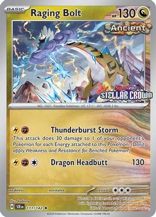 Miscellaneous Cards & Products Raging Bolt (Cosmo Holo) (Best Buy) #111