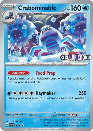 SV: Scarlet & Violet Promo Cards Crabominable - 134 #134
