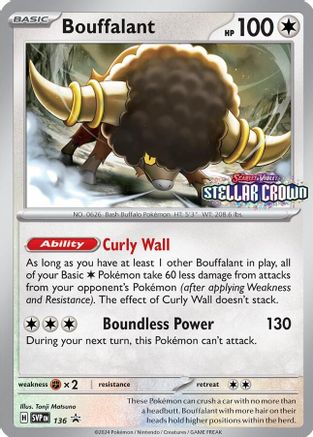 SV: Scarlet & Violet Promo Cards Bouffalant #136