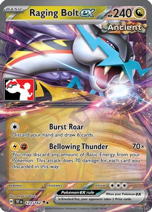 Prize Pack Series Cards Raging Bolt ex - 123/162 (Wrong Image) #123