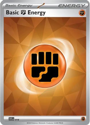 SVE: Scarlet & Violet Energies Basic Fighting Energy #014