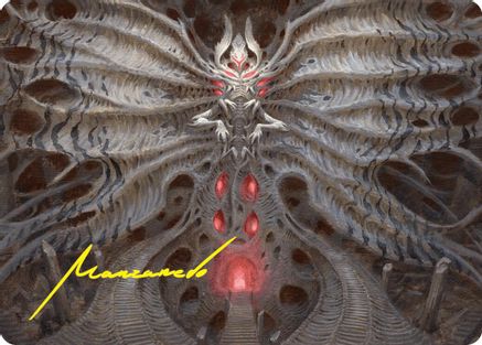 Valgavoth, Terror Eater Art Card (Gold-Stamped Signature)