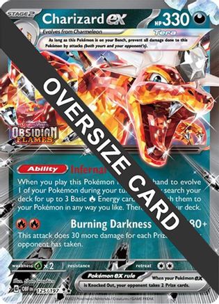 Jumbo Cards Charizard ex #125