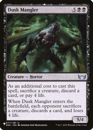 Dusk Mangler