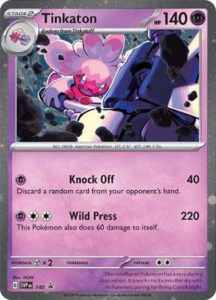 SV: Scarlet & Violet Promo Cards Tinkaton - 140 (Cosmo Holo) #140