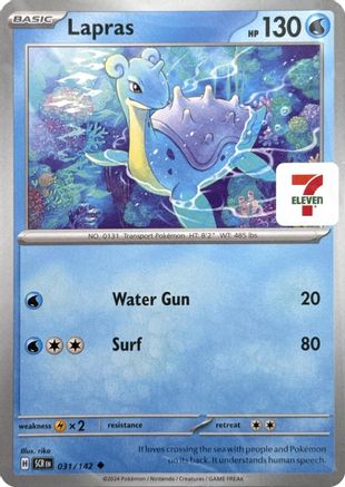 Miscellaneous Cards & Products Lapras (7-Eleven Promo) #031