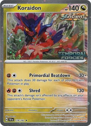 Miscellaneous Cards & Products Koraidon - 119/162 (European Promo) #119