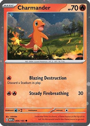 Miscellaneous Cards & Products Charmander - 004/165 (Cosmos Holo) #004