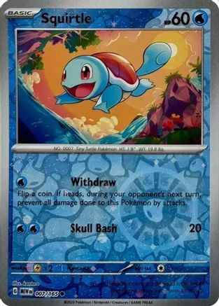 Miscellaneous Cards & Products Squirtle - 007/165 (Reverse Cosmos Holo) (Costco Exclusive) #007
