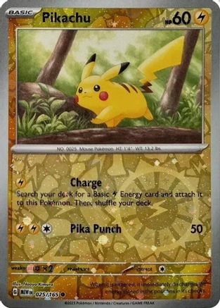 Miscellaneous Cards & Products Pikachu - 025/165 (Reverse Cosmos Holo) (Costco Exclusive) #025