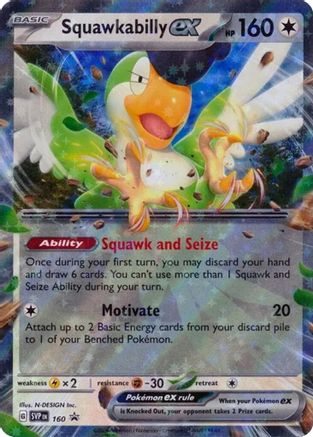 SV: Scarlet & Violet Promo Cards Squawkabilly ex #160