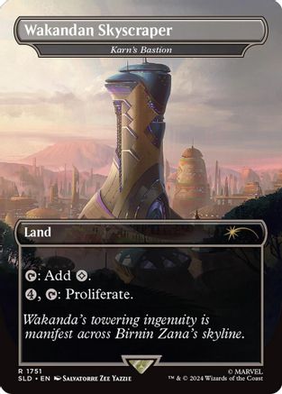Wakandan Skyscraper - Karn's Bastion (Rainbow Foil)
