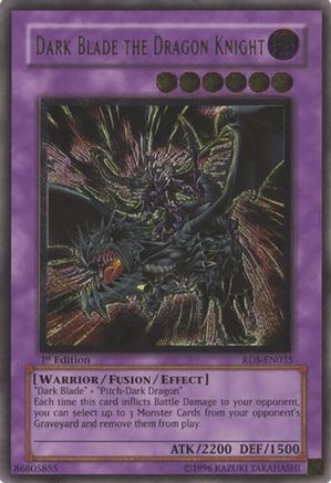 YuGiOh DARK BLADE THE DRAGON KNIGHT RDS-EN035 1st Edition! Rare NM