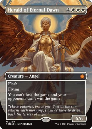 Herald of Eternal Dawn (Borderless) (Mana Foil)