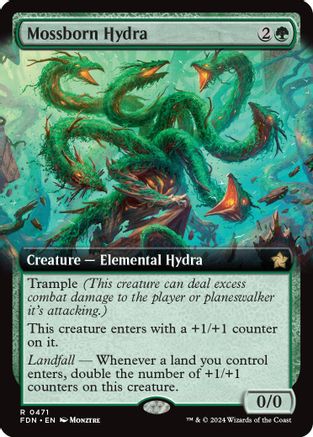 Mossborn Hydra (Extended Art)
