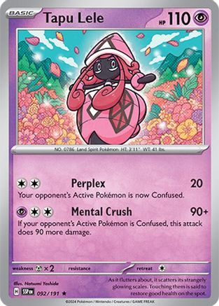 SV08: Surging Sparks Tapu Lele #092